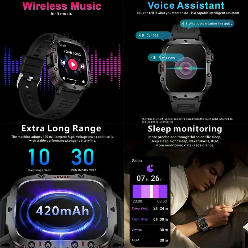 NNETM Outdoor SmartWatch - Black