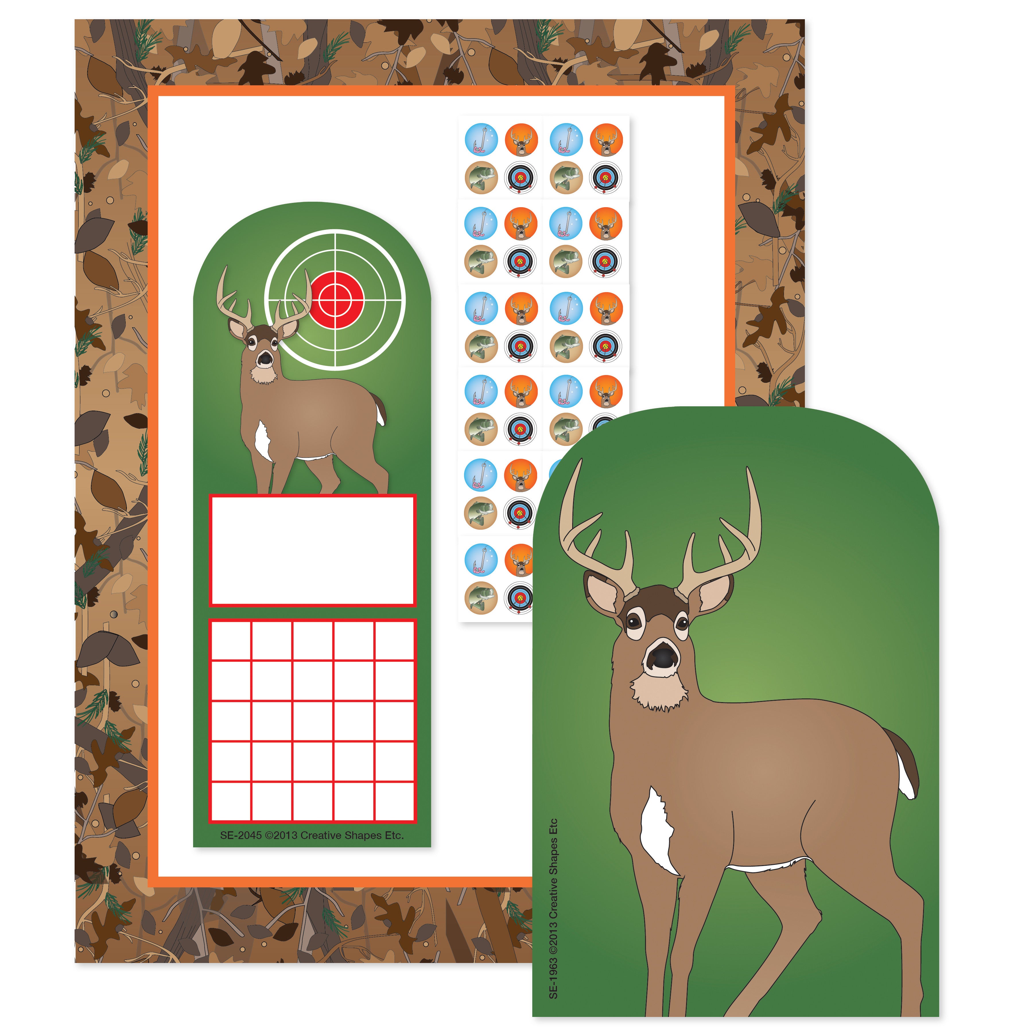 SHAPES ETC. Stationery Set - Camo