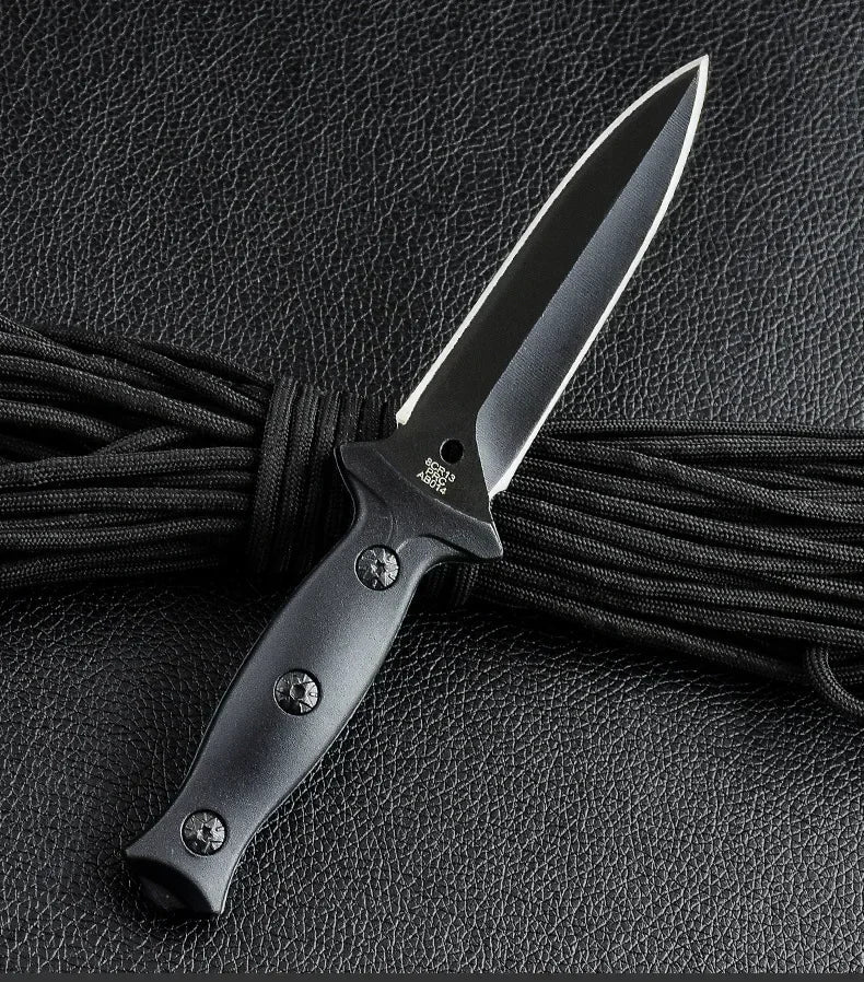NNEOBA Hunting Tactical Fixed Blade Knife Black