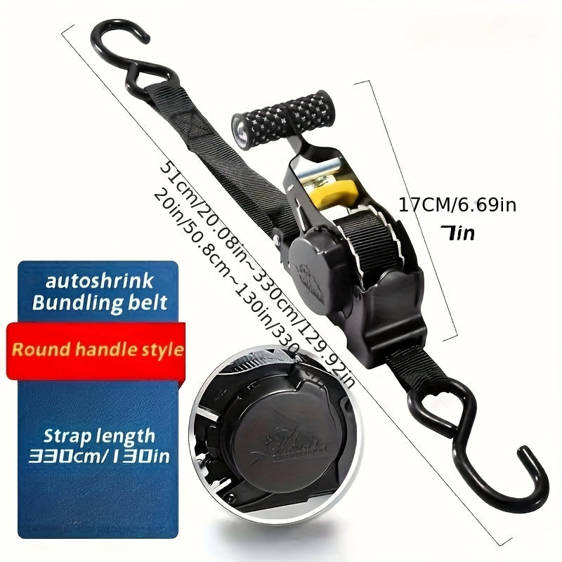 NNETM Retractable Outdoor Heavy-Duty Aluminum Cargo Strap