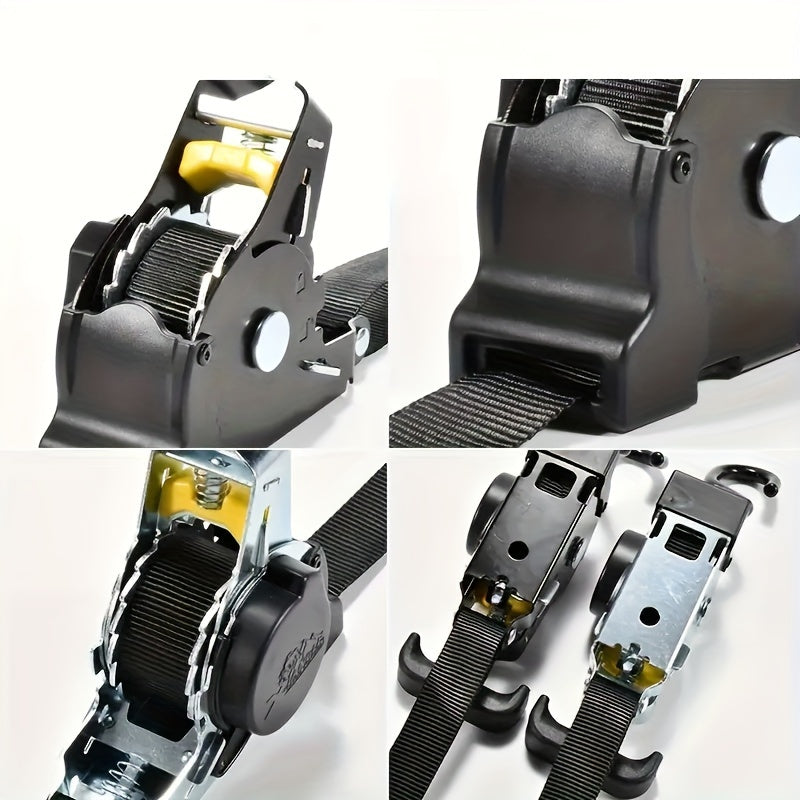 NNETM Retractable Outdoor Heavy-Duty Aluminum Cargo Strap